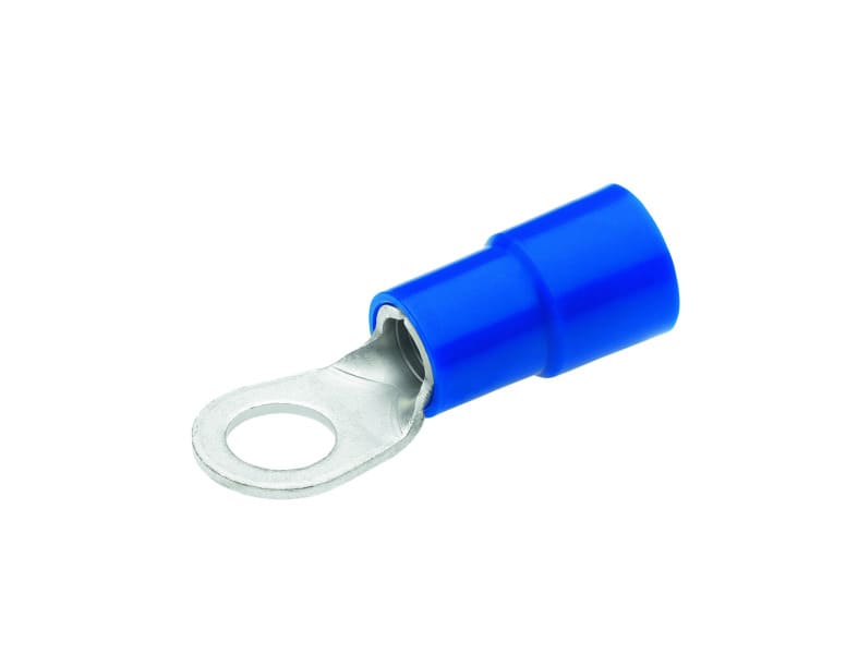 CIMCO - Quetschkabelschuh, Ringform Cu, isoliert, DIN 46237, 16mm², M8, blau