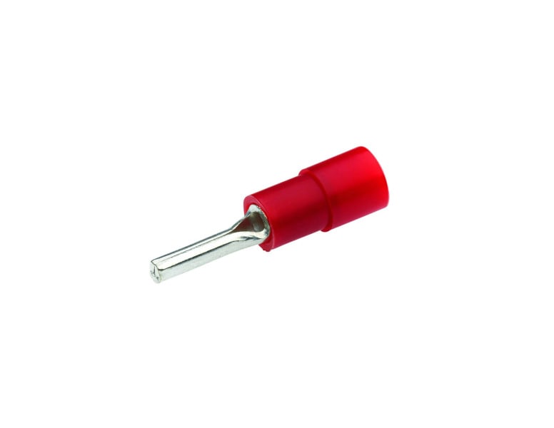 CIMCO - Quetschkabelschuhe in Stiftform Cu, isoliert DIN 46231-0,5-1mm²/1,9mm rot