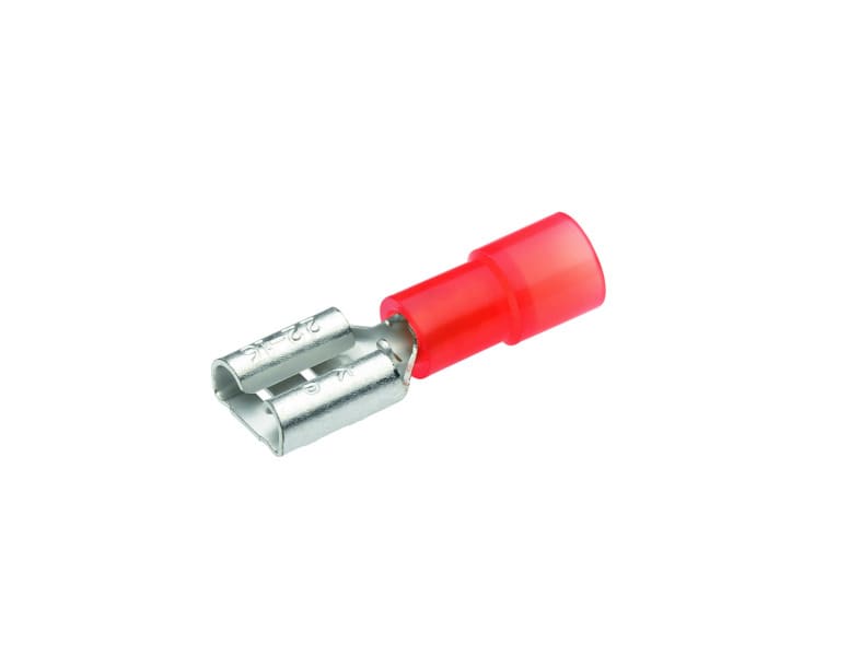 CIMCO - Flachsteckhülse isoliert-DIN 46245 0,5-1mm² 6,3x0,8mm rot