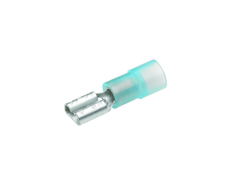 CIMCO - Flachsteckhülse isoliert, DIN 46245, 1,5-2,5mm², Flachstecker 4,8-0,8, blau