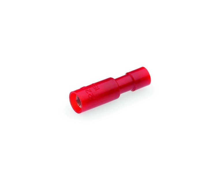 CIMCO - Rundsteckhülse, isoliert, 0,5-1mm², SteckerØ 4mm, rot, PVC