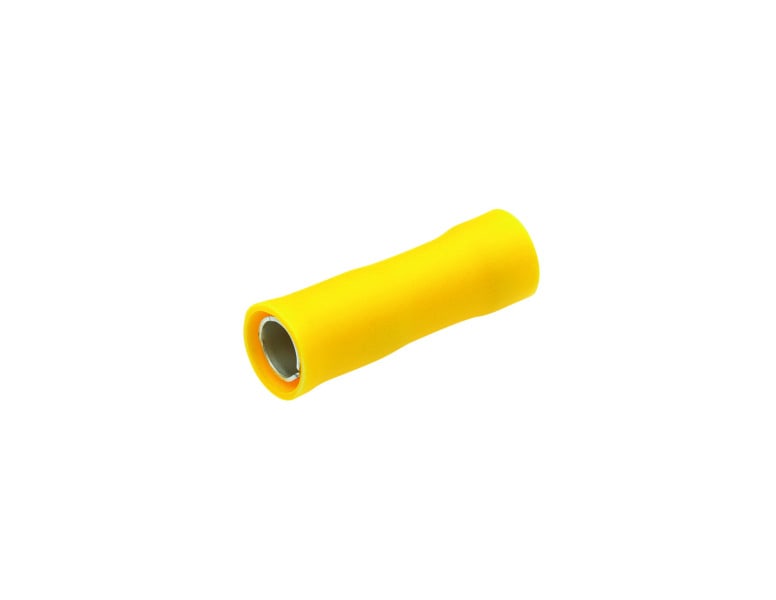 CIMCO - Rundsteckhülse, isoliert, 4-6mm², SteckerØ 5mm, gelb, PVC