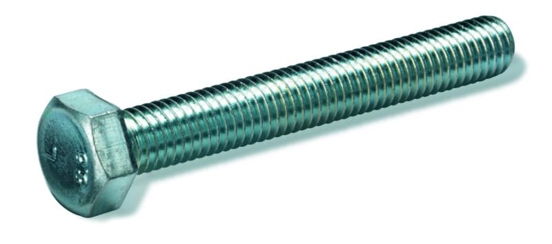 CIMCO - Maschinen-Sechskantschrauben, M6x16, DIN 933, Gewinde bis Kopf, Stahl verzinkt