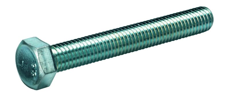 CIMCO - Maschinen-Sechskantschrauben, M8x60, DIN 933, Gewinde bis Kopf, Stahl verzinkt