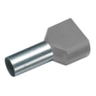 CIMCO - Zwillings-Aderendhülse isol. 2x4,0mm²/12mm, grau