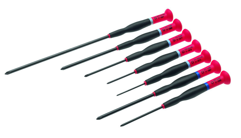 CIMCO - Elektronik-Schraubendreher-Sortiment 7teilig, Phillips/Pozidriv