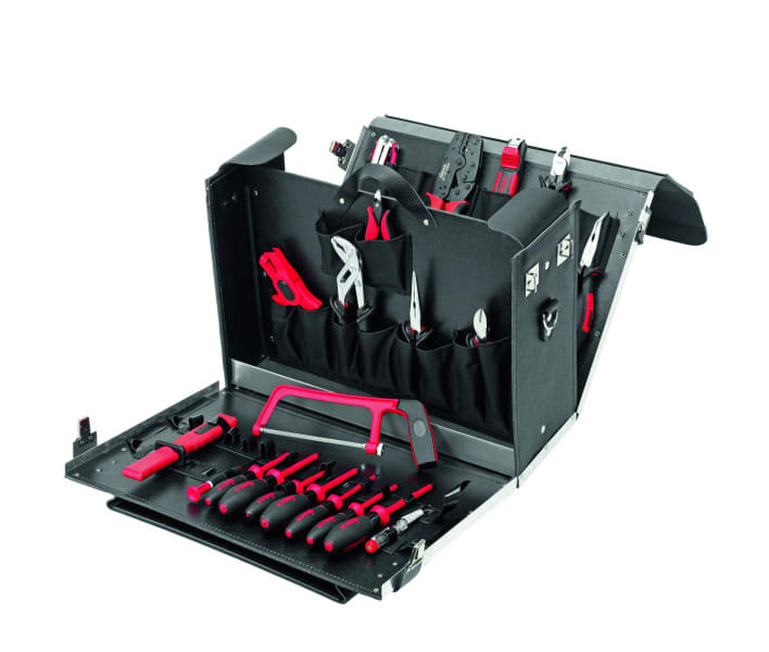 CIMCO - Werkzeugkoffer Leder ''Elektro'', bestückt