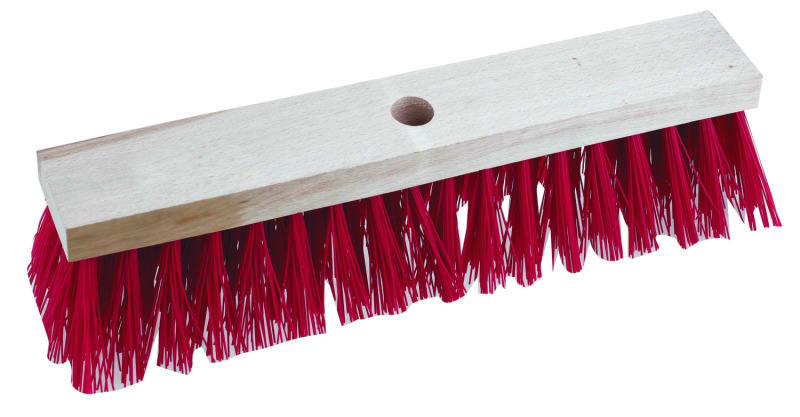 CIMCO - Strassenbesen ohne Stiel, Farbe rot, 400mm
