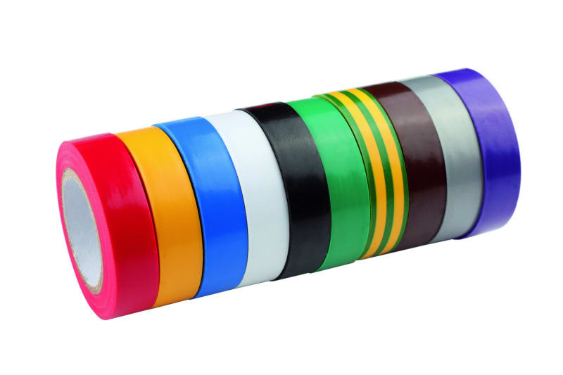 CIMCO - Universal-Isolierband, 10-farbig sortiert, Länge 10mm, Breite 15mm