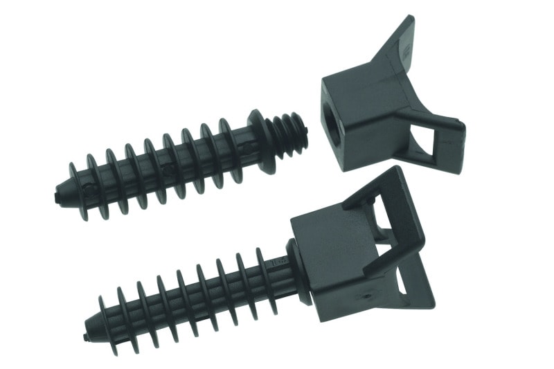 CIMCO - Wanddübel-Kabelbinderhalter für Kabelbinder bis 9mm Breite, 10x13mm