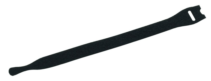 CIMCO - Klett-Kabelbinder mit Lasche 7mmx200mm schwarz, Mindestszugfestigkeit 120 N/cm