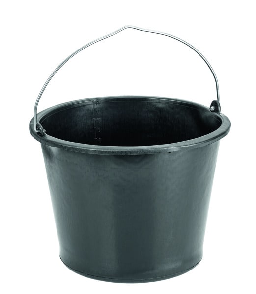 CIMCO - Baueimer, schwarz, RAL 9011, 12 Liter