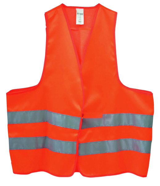 CIMCO - Warnweste EN 471 orange 50mm breiten Reflektorstreifen, Klett-Schnell-Verschluss