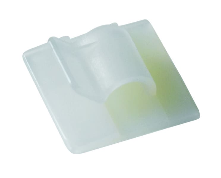 CIMCO - Kabelclip, 26x26x13mm, max. KabelØ 10mm, selbstklebend
