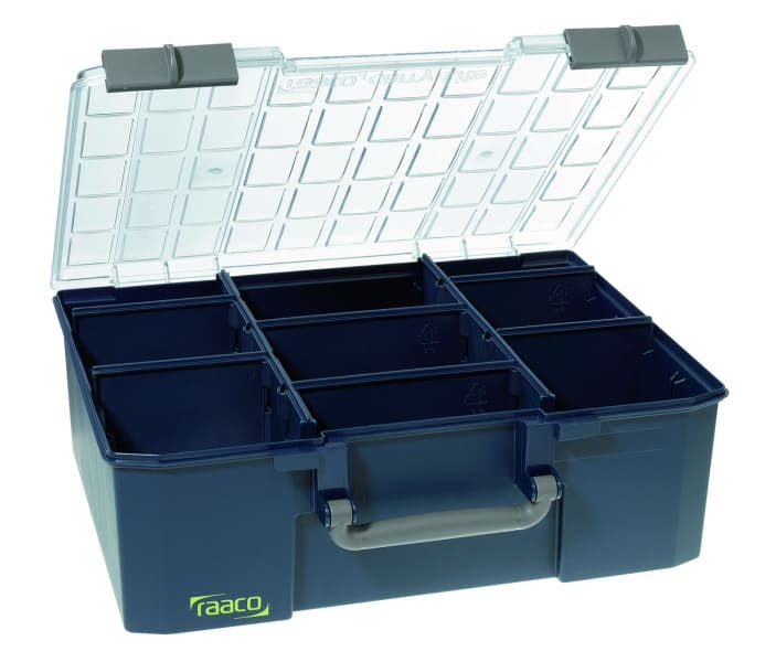 CIMCO - Sortimentskoffer mit U-Profilen im Deckel, raaco Carry-Lite 150 - 9