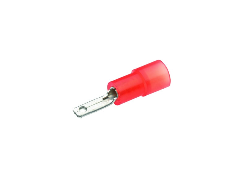 CIMCO - Flachstecker, isoliert 0,5-1mm²-2,8x0,8mm rot