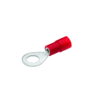 CIMCO - Quetschkabelschuhe, Ringform Cu, isoliert, DIN 46237-0,5-1mm² M10 rot