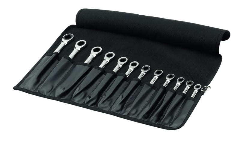 CIMCO - Knarren-Ring- und Gabelschlüssel-Sortiment SW8-SW19mm, 12teilig