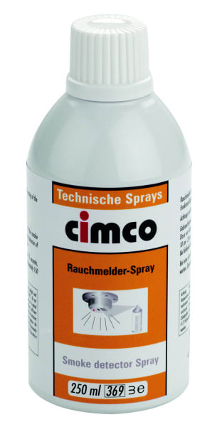 CIMCO - Rauchmelder-Spray 250 ml, Prüfgas zur Funktionsprüfung von Rauchmeldern