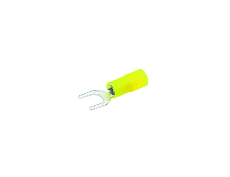 CIMCO - Quetschkabelschuh isol., Gabelform Cu, DIN 46237 0,1-0,4mm² M3 gelb