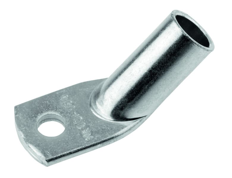 CIMCO - Winkel-Rohrkabelschuhe Cu, 45° 10 qmm M 12