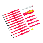 CIMCO - VDE-Schraubendreher-Wechselklingen-Set, 18-teilig