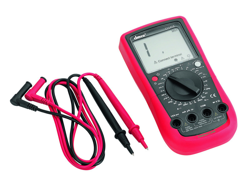 CIMCO - Digitales Multimeter easy, mit Messbuchsenanzeige (600 V) TRMS