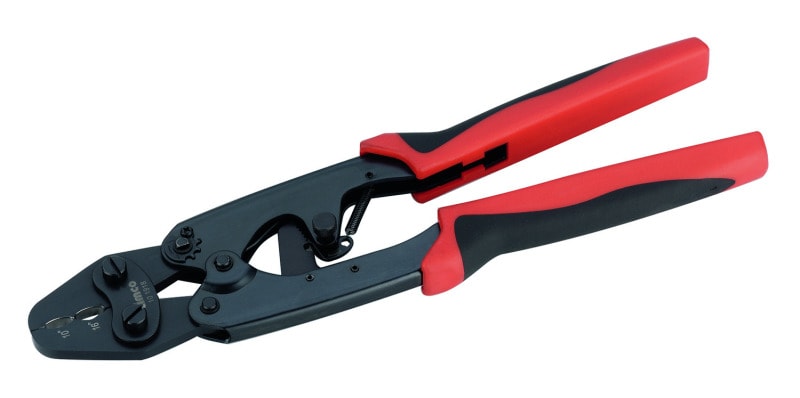 CIMCO - Presszange Oval, Länge 215mm, für isolierte Kabelschuh 10 bis 16mm²