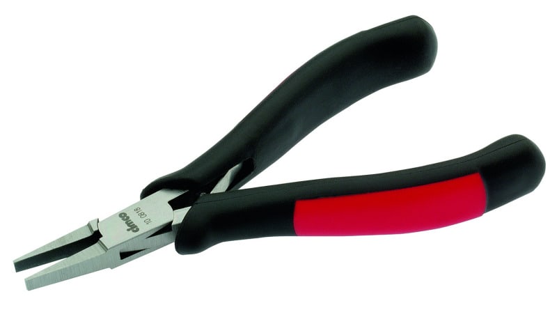 CIMCO - Elektronik-Flachzange 130mm, glatte, breite Backen 2x3,5mm