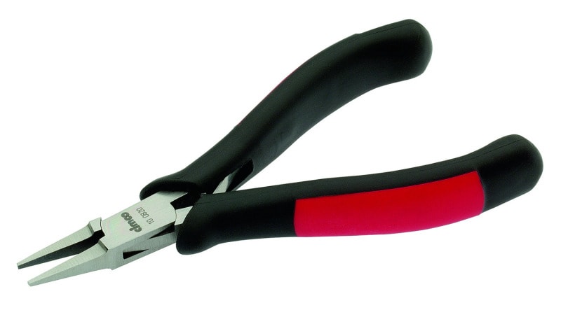 CIMCO - Elektronik-Flachzange 130mm, glatte, schmale Backen 2x3,5mm