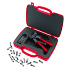 CIMCO - Werkzeugset F-Kompressionsstecker, für Kabel- und Satelliten-TV-Anlagen