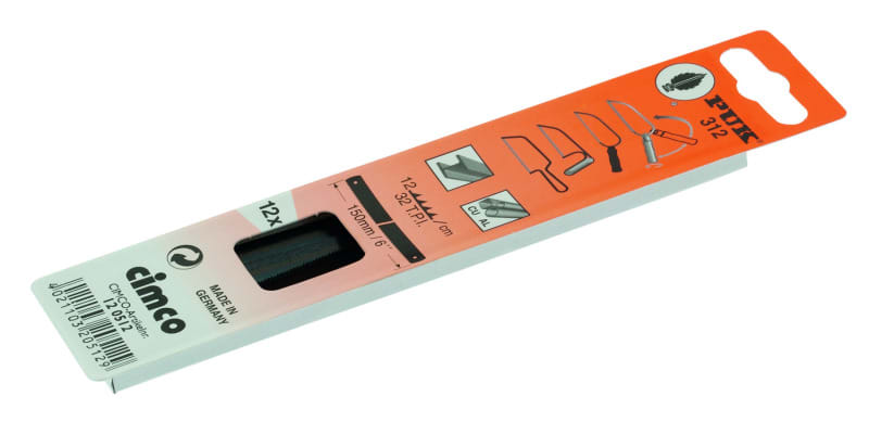 CIMCO - Metallsägeblatt, Zahnteilung 0,8 mm (32 Zähne pro Inch) für Vario 200