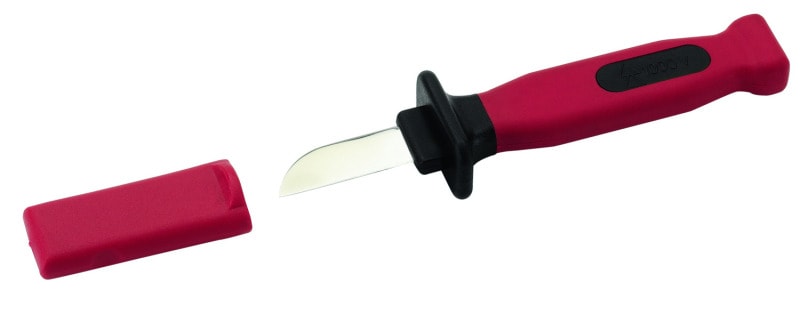 CIMCO - 1.000 V Sicherheits-Kabelmesser, gerader, starker Klinge, Klingenlänge 50 mm