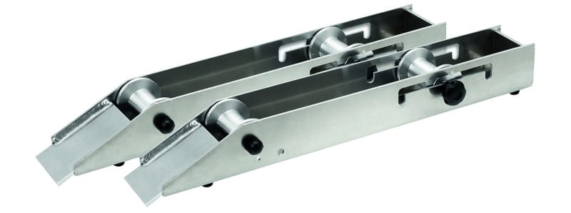 CIMCO - Aluminiumrollen zu 142698 mit 2 Achsen und Verschraubungen