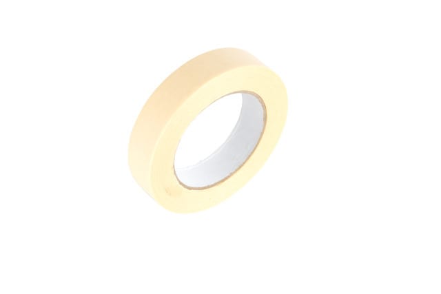 CIMCO - Flachkrepp-Papier-Abklebeband, Breite 25mm, Länge 50m, Stärke 0,16mm, beige