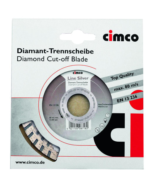 CIMCO - DIAMANT-Trennscheiben LINE SILVER, 115 mm Ø