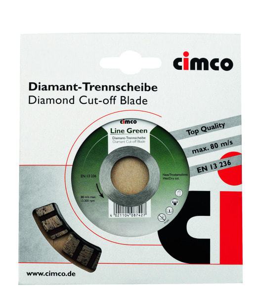 CIMCO - DIAMANT-Trennscheiben LINE GREEN, 115 mm Ø