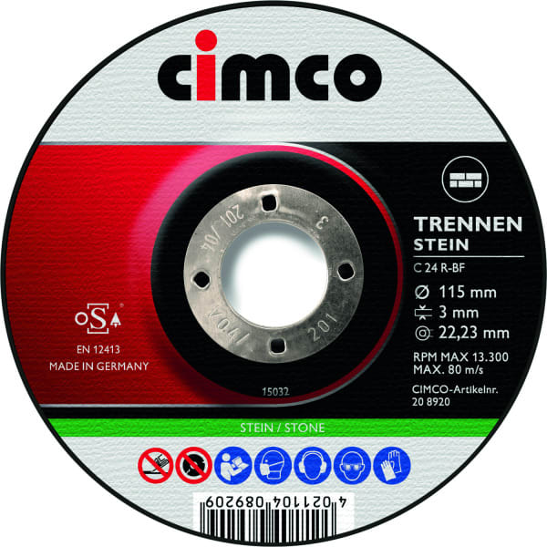 CIMCO - Korund-Trennscheibe STEIN, 230 mm Ø