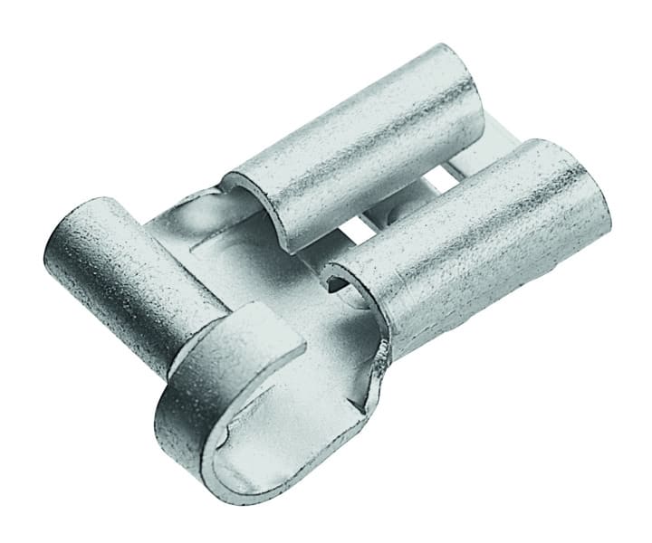 CIMCO - Flachsteckhülse mit seitl.Leiteranschluss, nicht-isoliert, 0,5-1mm², 6,3x0,8mm