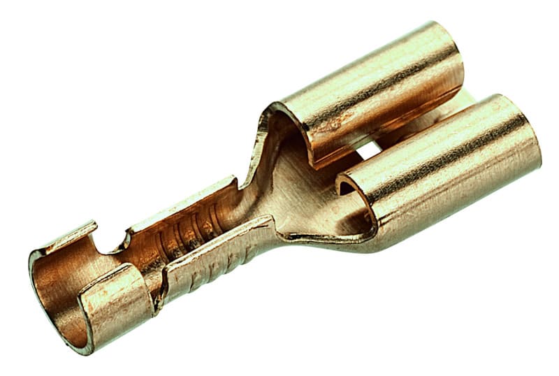 CIMCO - Flachsteckhülse, nicht isoliert, Querschnitt 0,5-1mm², Steckermaß 6,3mmx0,8mm
