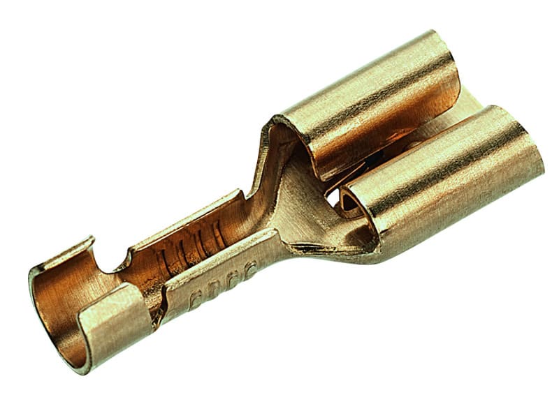 CIMCO - Flachsteckhülse, nicht isoliert, Querschnitt 0,5-1mm², Steckermaß 6,3x0,8mm