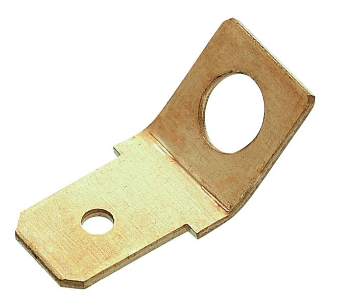 CIMCO - Flachstecker, nicht isoliert, abgewinkelt, 1 x 45°, M 4