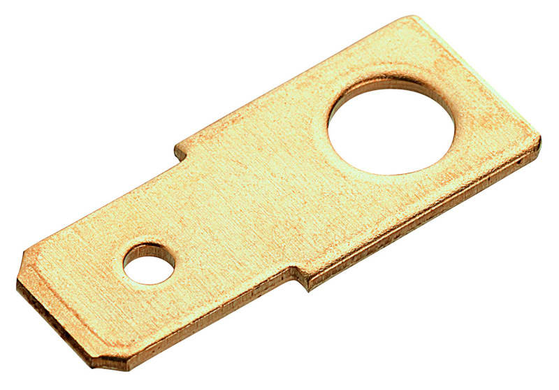 CIMCO - Flachstecker, nicht-isoliert, gerade Ausführung, 6,3 x 0,8 mm, M 4