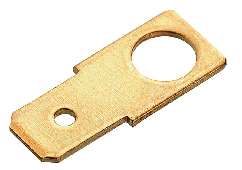 CIMCO - Flachstecker, nicht isoliert, gerade Ausführung, 6,3x0,8 mm, M 5