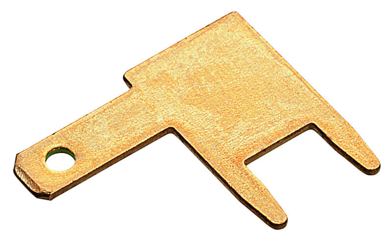 CIMCO - Flachstecker, nicht isoliert, 90° gewinkelt, 2,8 x 0,5 mm