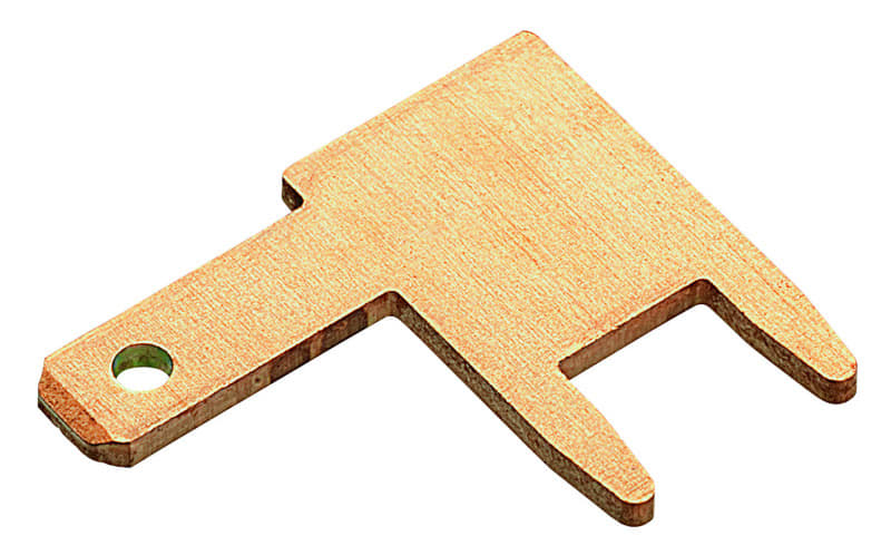 CIMCO - Flachstecker, nicht isoliert, 90° gewinkelt, 2,8 x 0,8 mm