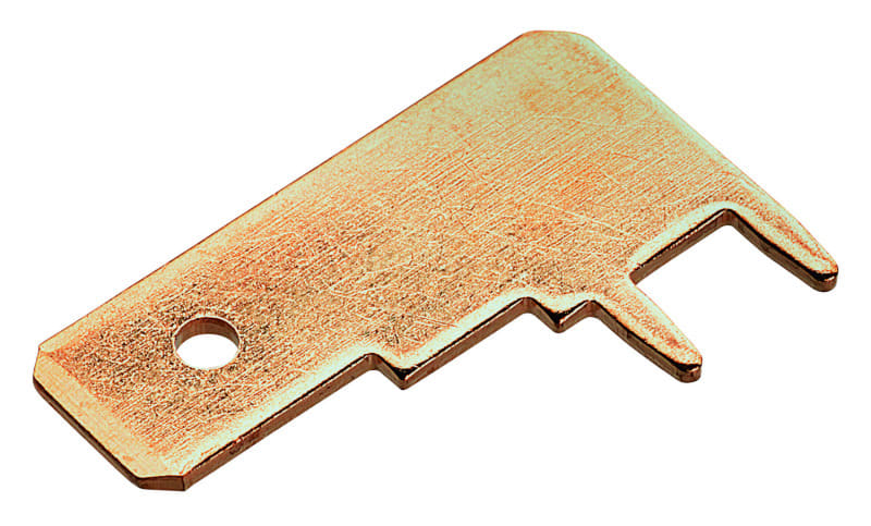 CIMCO - Flachstecker, nicht isoliert, 90° gewinkelt, 6,3 x 0,8 mm