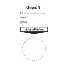 CIMCO - Grundplakette 'Geprüft/am/durch/gemäß...'