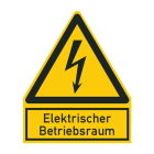 CIMCO - Warnschild 'Elektrischer Betriebsraum', selbstklebend