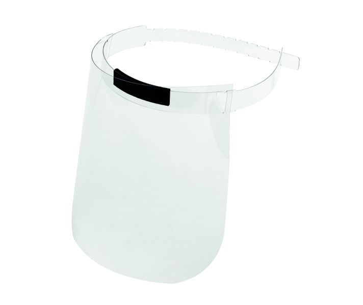 CIMCO - Schutzvisier + Stirnband, Material PTEG + Stirnkissen aus PE-Schaum